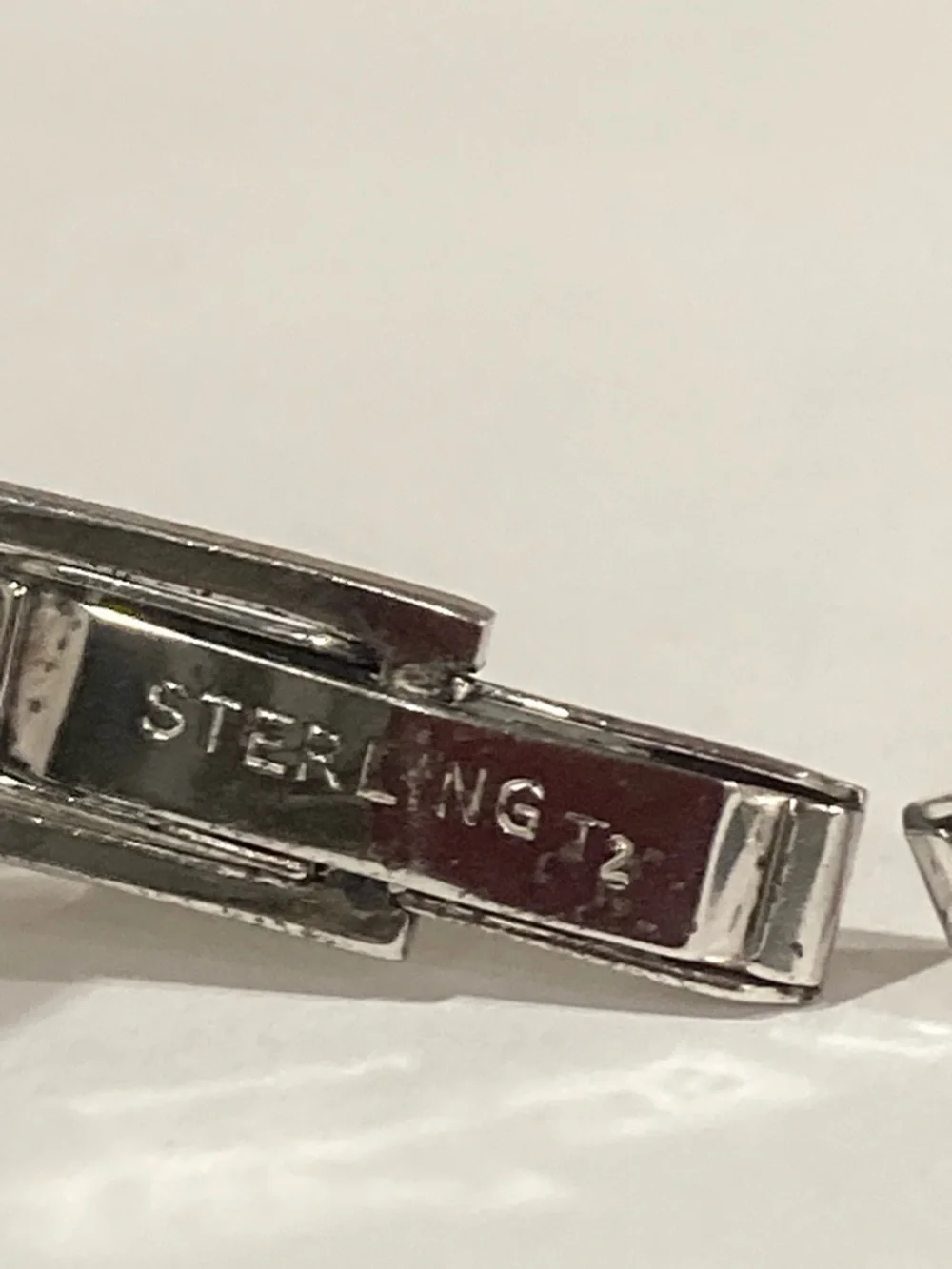 Sterling Silver Oval Textured Cuff Links Sterling T2 Vintage 10 Grams - Picture 14 of 14